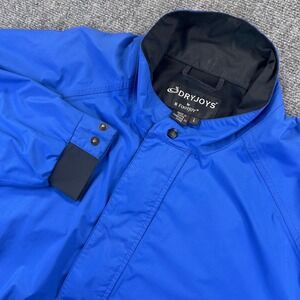 FootJoy DryJoys Golf Pullover Rain Jacket 1/2 Zip Men's L Blue Performance *Read